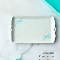 ポーセラーツ　銀座　フリーレッスン　メルシー銀座　ケーキプレート (1)